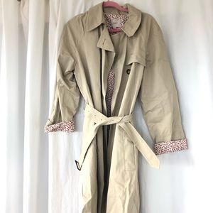 Floral lined Trench Coat